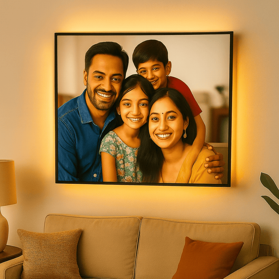 Acrylic Photo Frame for Wall – Super Glossy Family Photo Frame