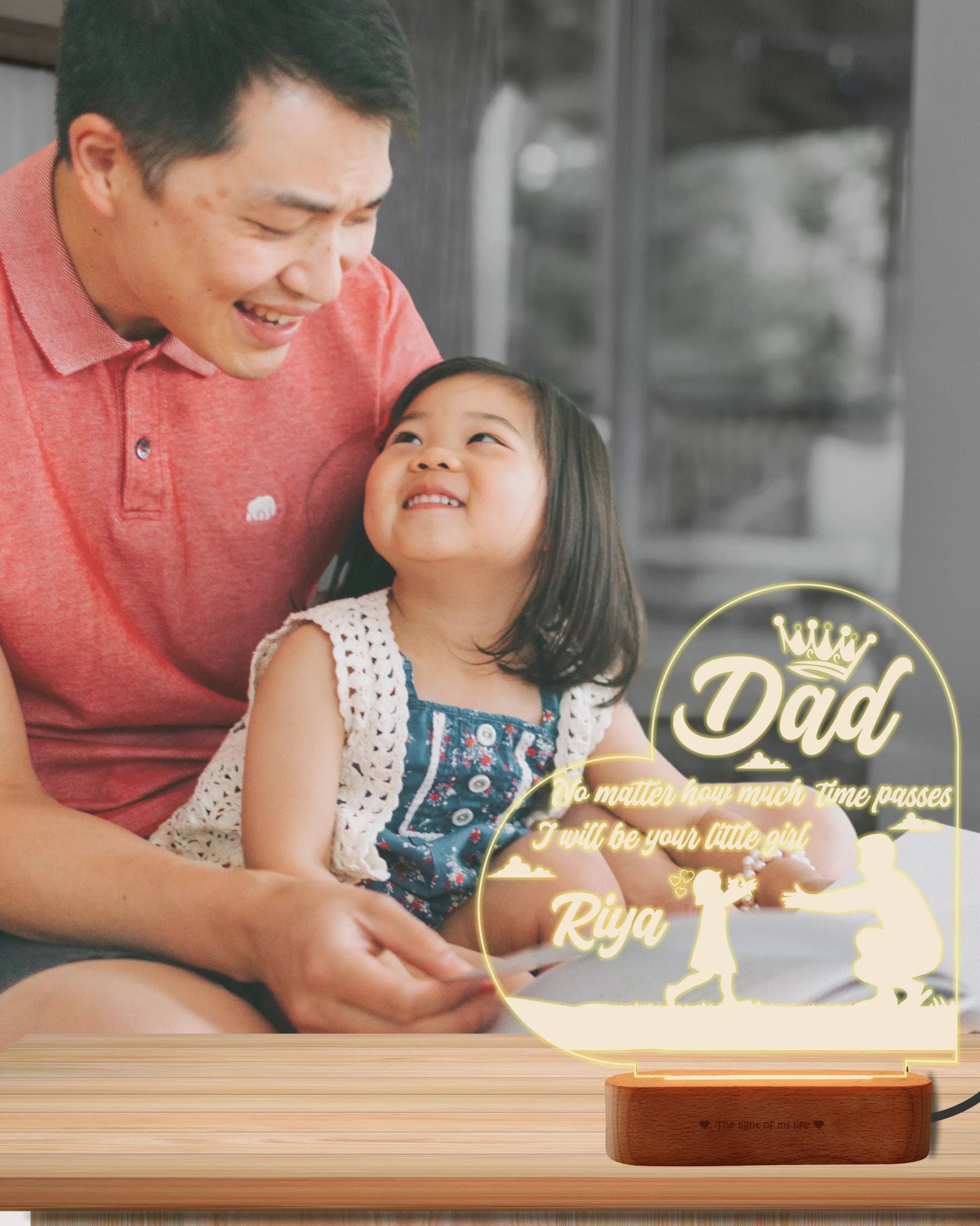 A Daughter’s Promise Lamp – Gift For Father