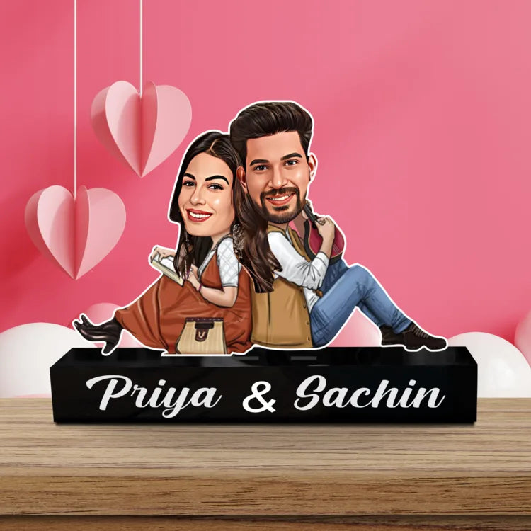 Dilwale Dulhania Style Custom Caricature – Your Love, Bollywood Classic