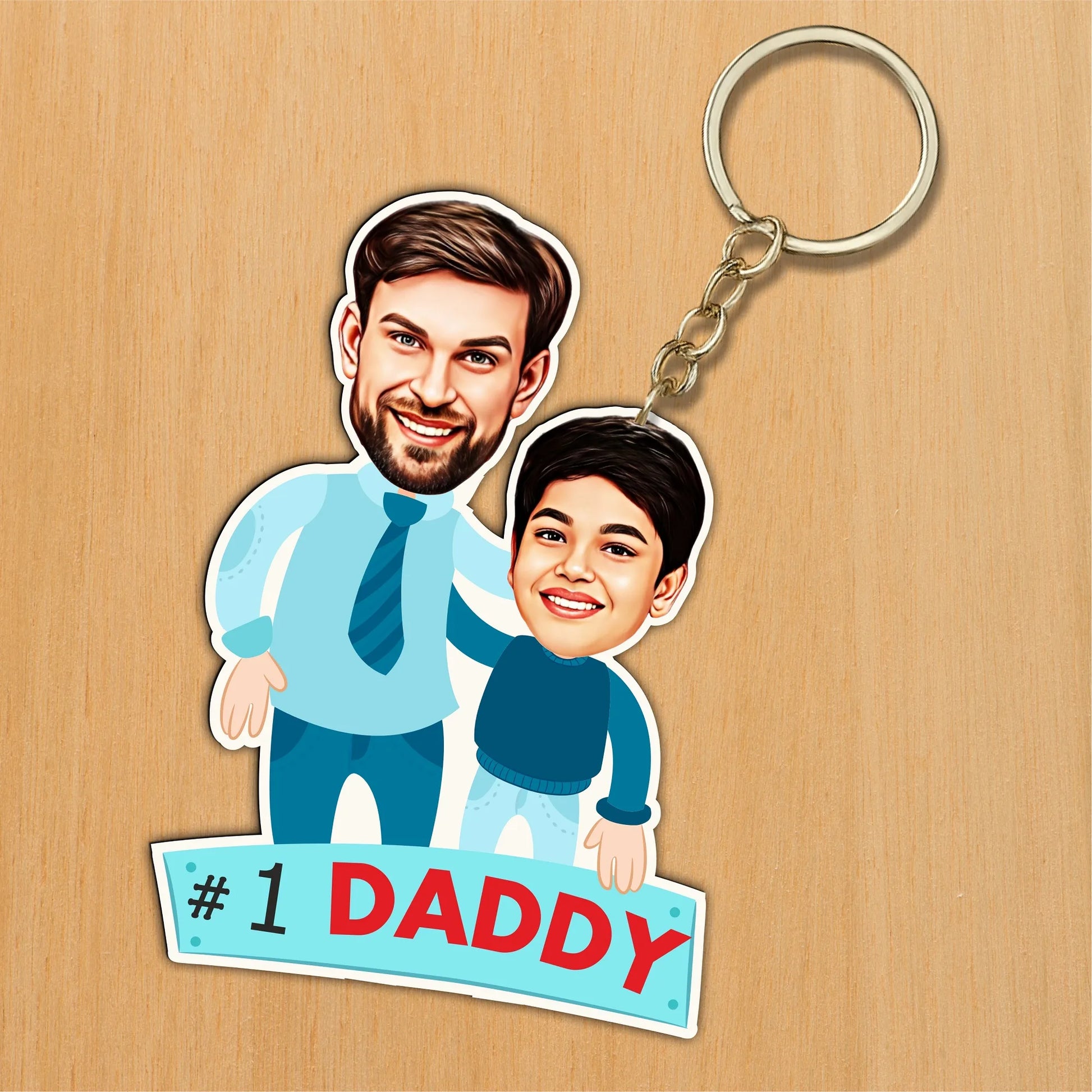 Dad's Carbon Copy - Father's Day Gift Caricature