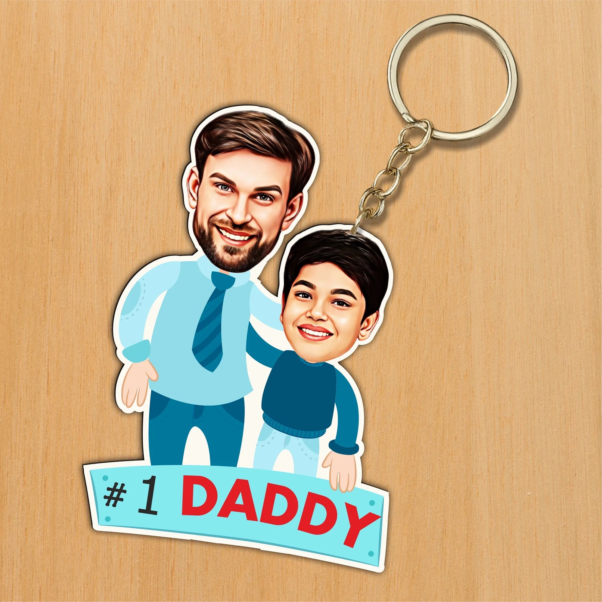 Dad's Carbon Copy - Father's Day Gift Caricature