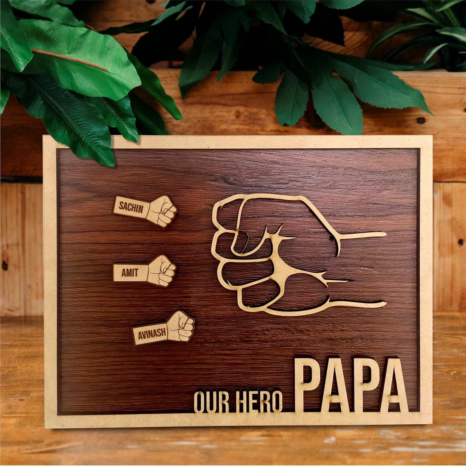 Daddy The Strongest Personalized Frame