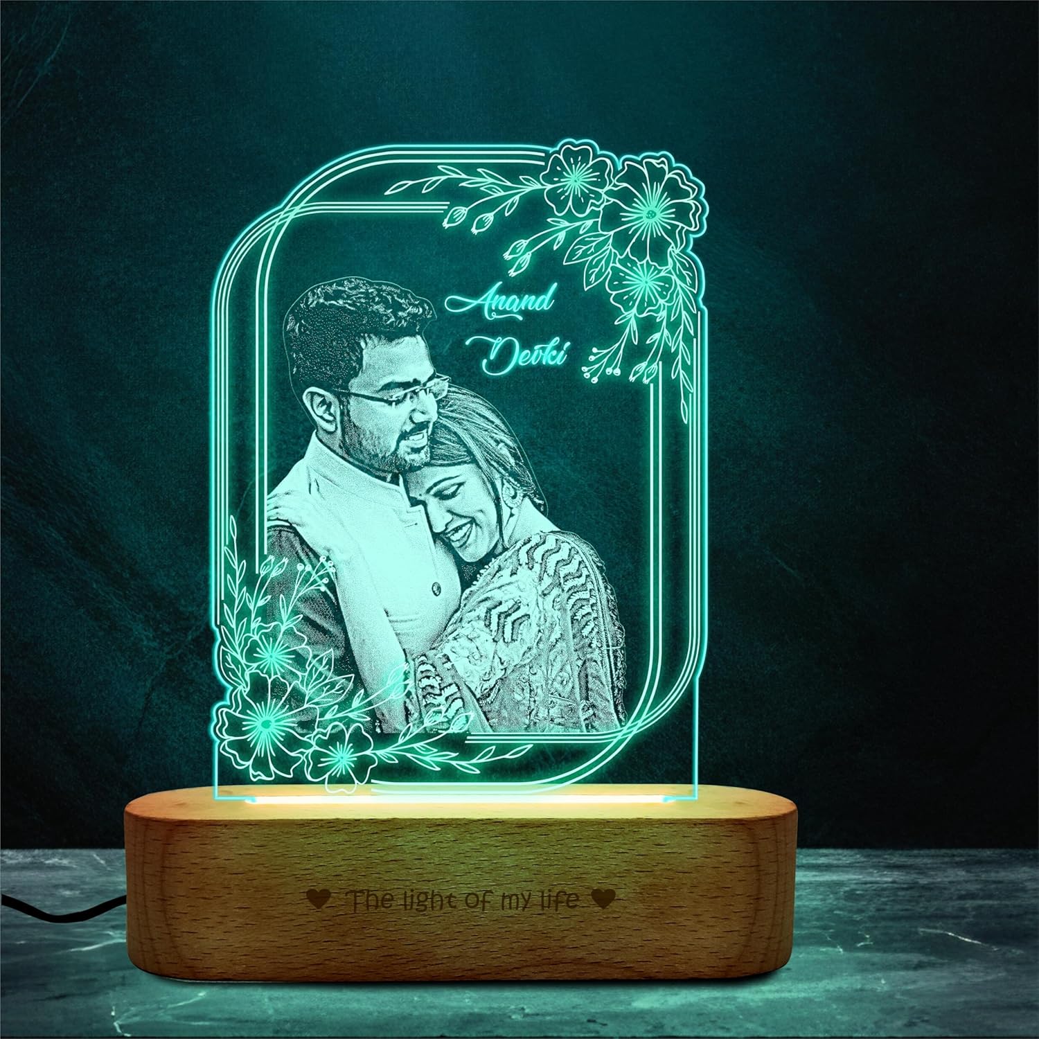 Precious Memories - Engraved Acrylic Photo Lamp