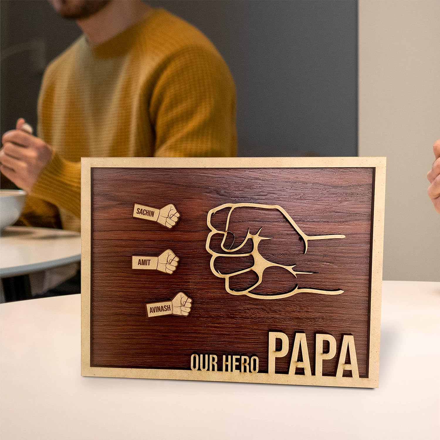 Daddy The Strongest Personalized Frame