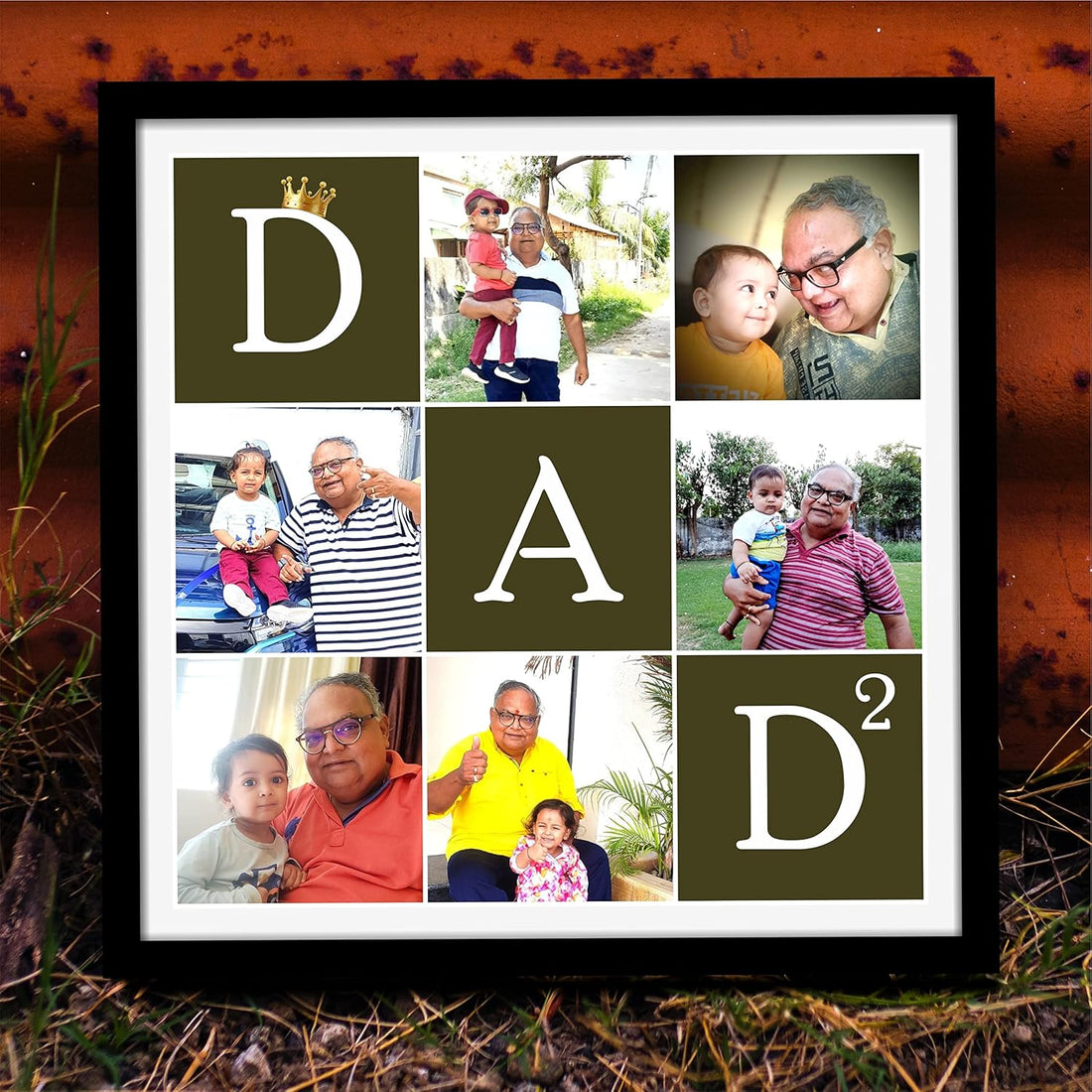 Father'S Day Tabletop Square Photo Frame - Unique And Best Gift For Father