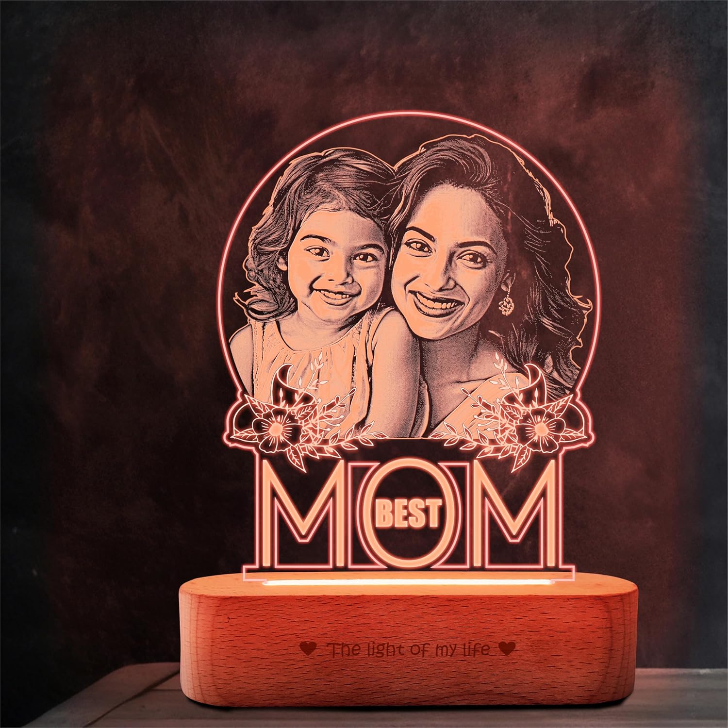 Best MOM – Personalized Acrylic Photo Lamp
