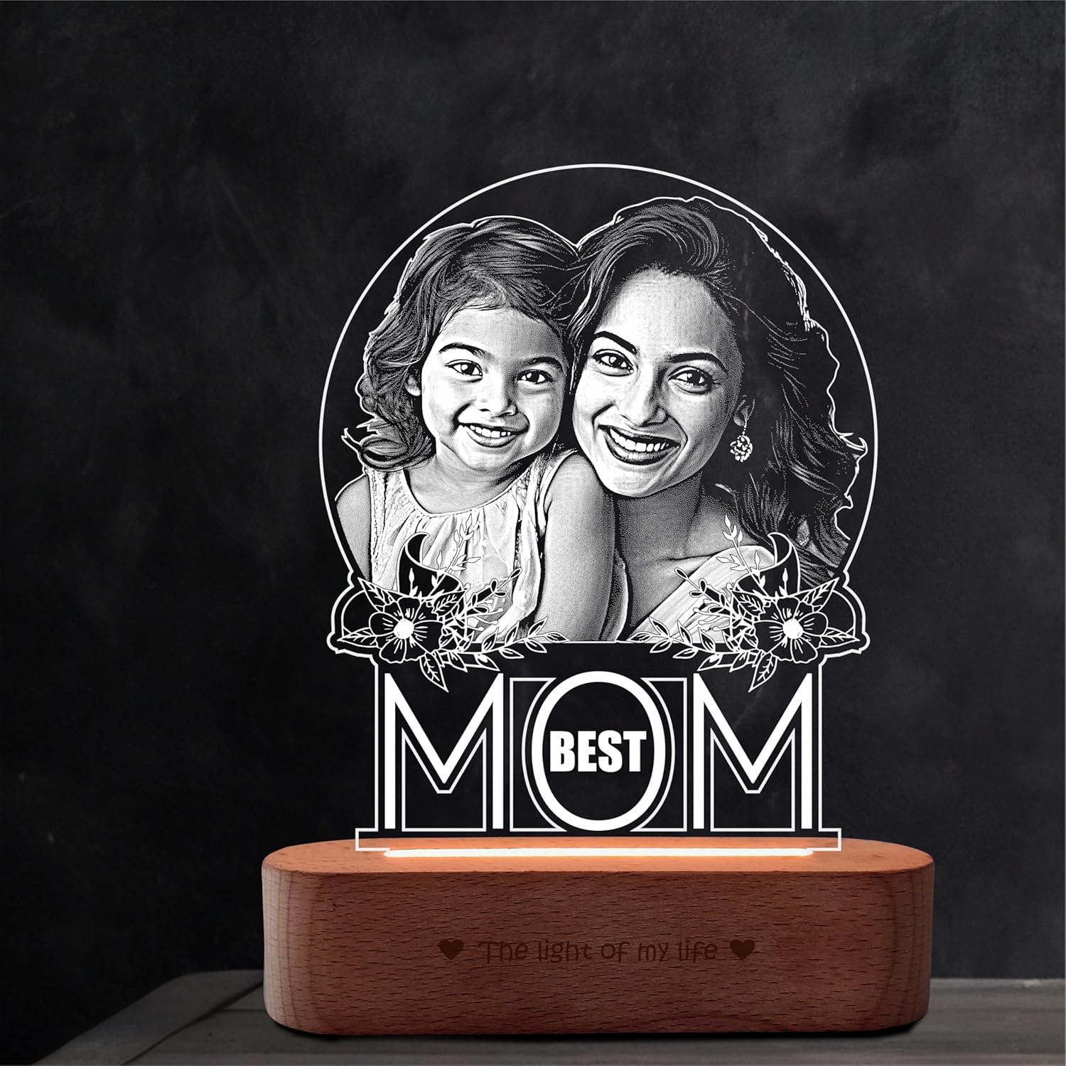 Best MOM – Personalized Acrylic Photo Lamp
