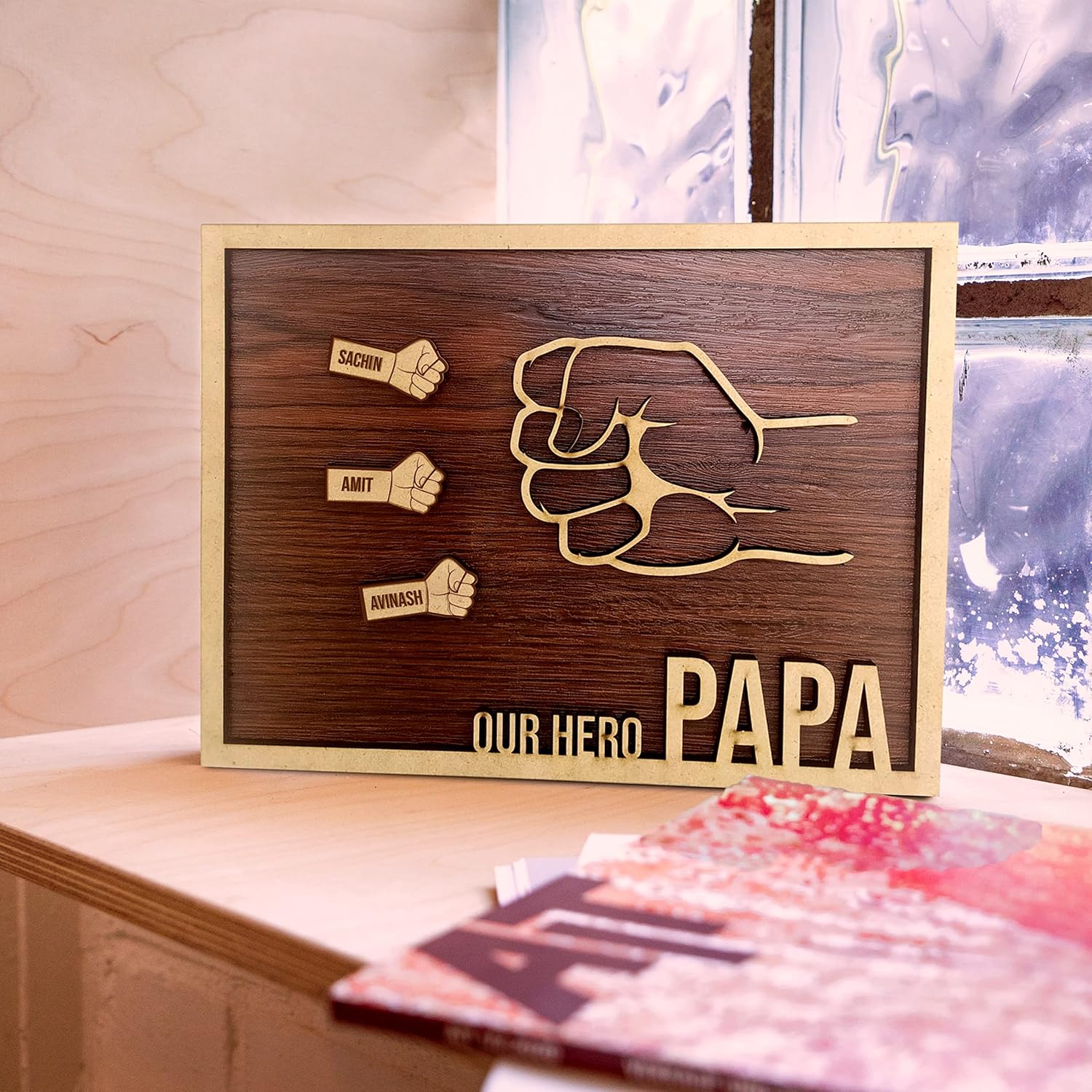 Daddy The Strongest Personalized Frame