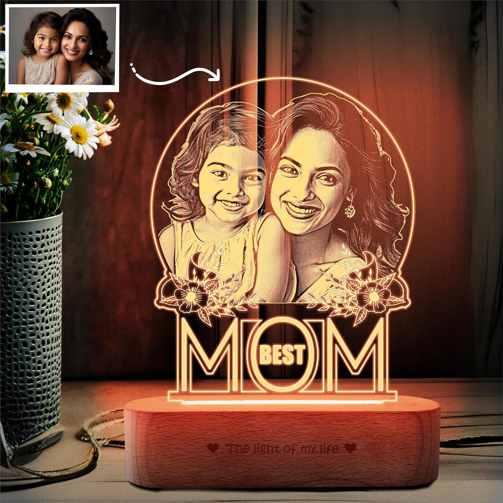 Best MOM – Personalized Acrylic Photo Lamp