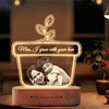 Maa, I Grow with Your Love – Personalized Acrylic Lamp | Unique Mother’s Day Gift