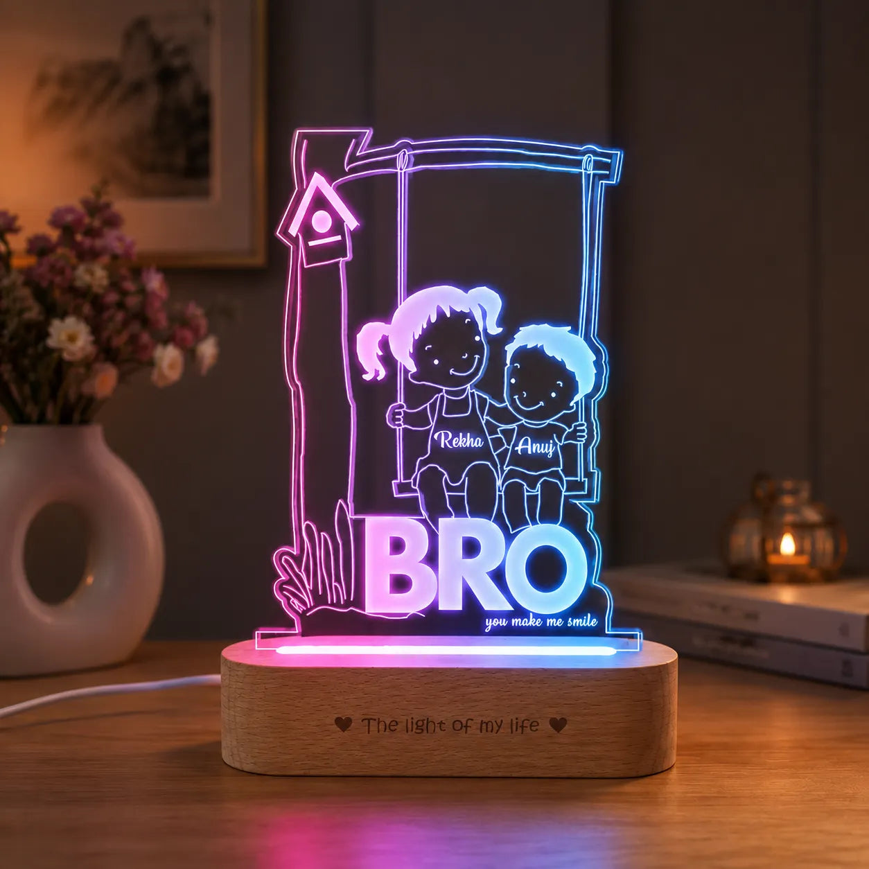 Raksha bandhan gift for brother - Bro Lamp