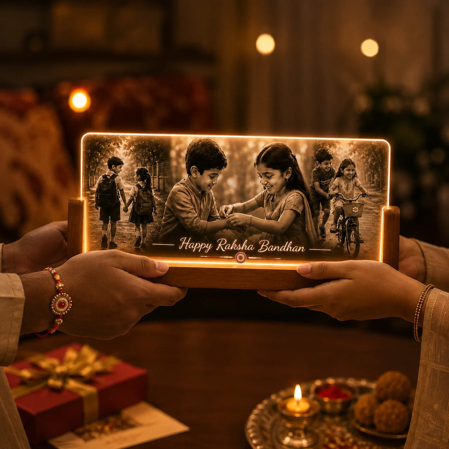 Always U A Personalized Rakhi Gift for the Brother Who Grew Up Beside You