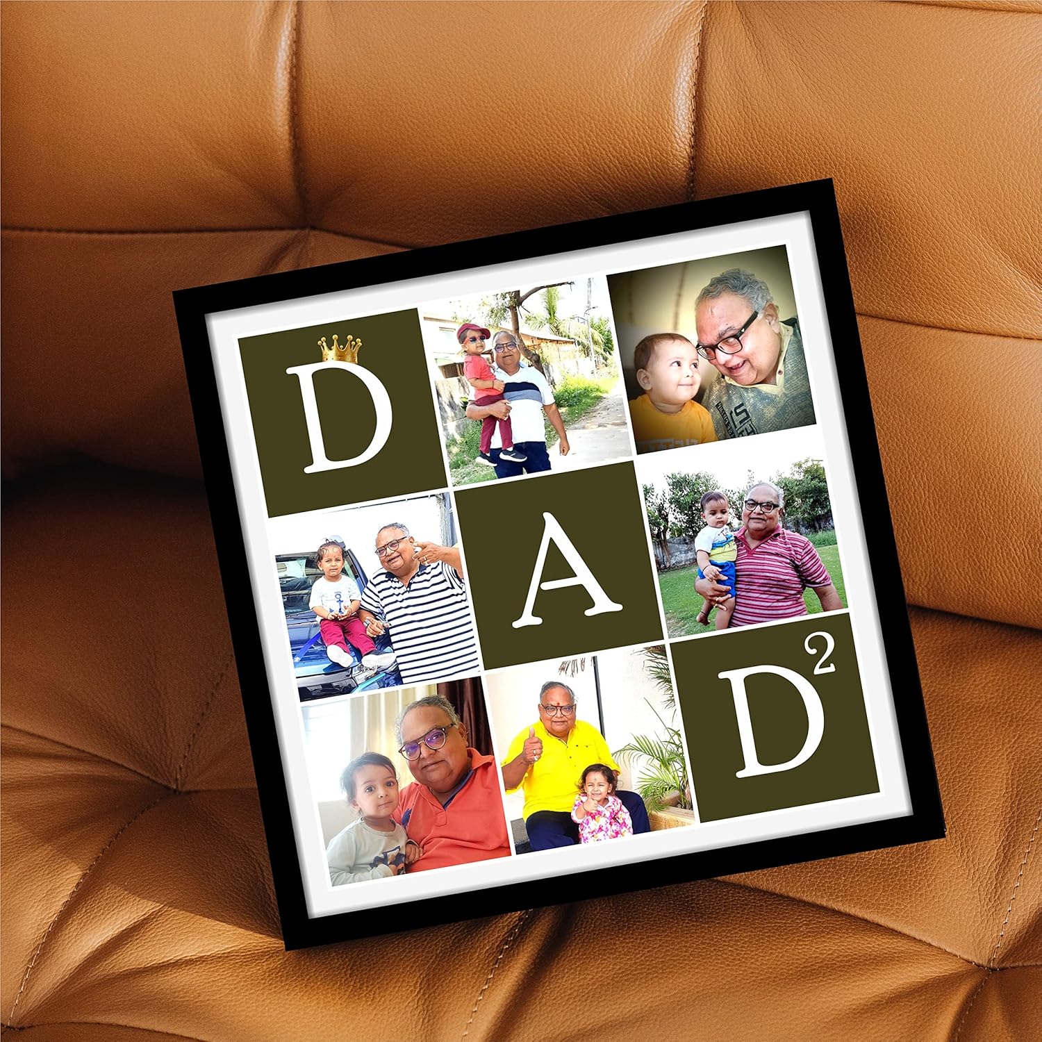 Father'S Day Tabletop Square Photo Frame - Unique And Best Gift For Father
