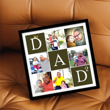 Father'S Day Tabletop Square Photo Frame - Unique And Best Gift For Father