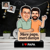Mere Papa, Meri Duniya – Personalized Caricature Gift for Dad from Son