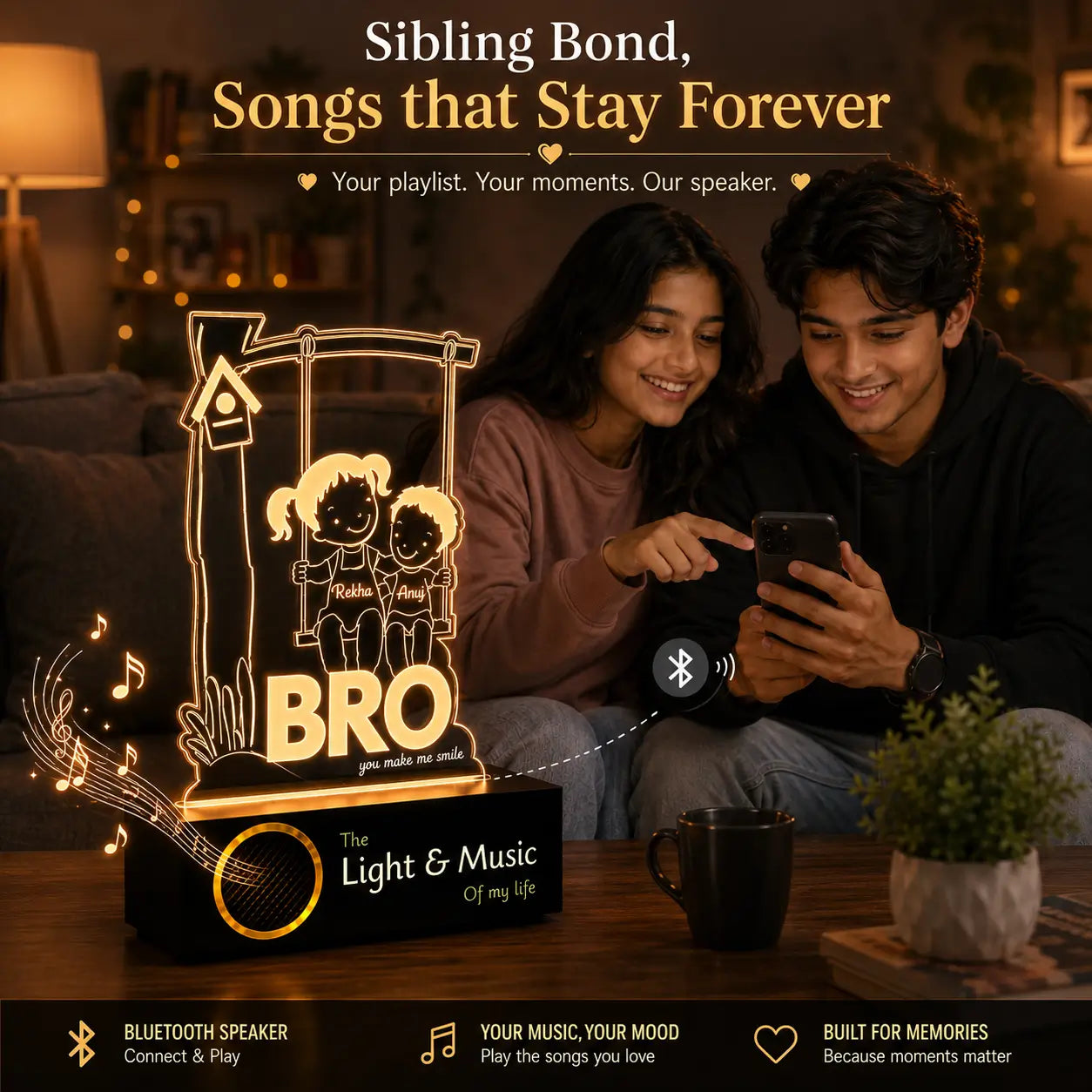 Raksha bandhan gift for brother - Bro Lamp