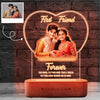 First Friend, Forever – Personalized Gift for Brother Sister | Custom LED Photo Frame for Rakhi