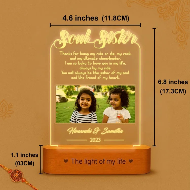 Soul sisters lamp - Gift for sister