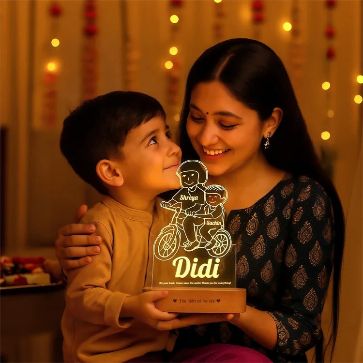 Cool Gift for Sister: Didi's Mentorship Tribute Engraved Lamp