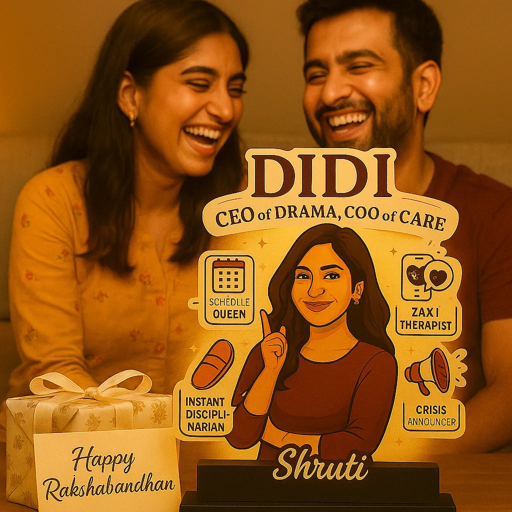 Didi – CEO of Drama, COO of Care | Funny Gift for Elder Sister | Personalized Caricature Standee