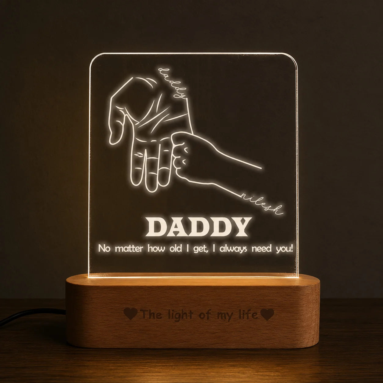 Nurturing Light: Father's Day Lamp