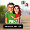 Mere Papa, Meri Duniya – Personalized Caricature Gift for Dad from Daughter