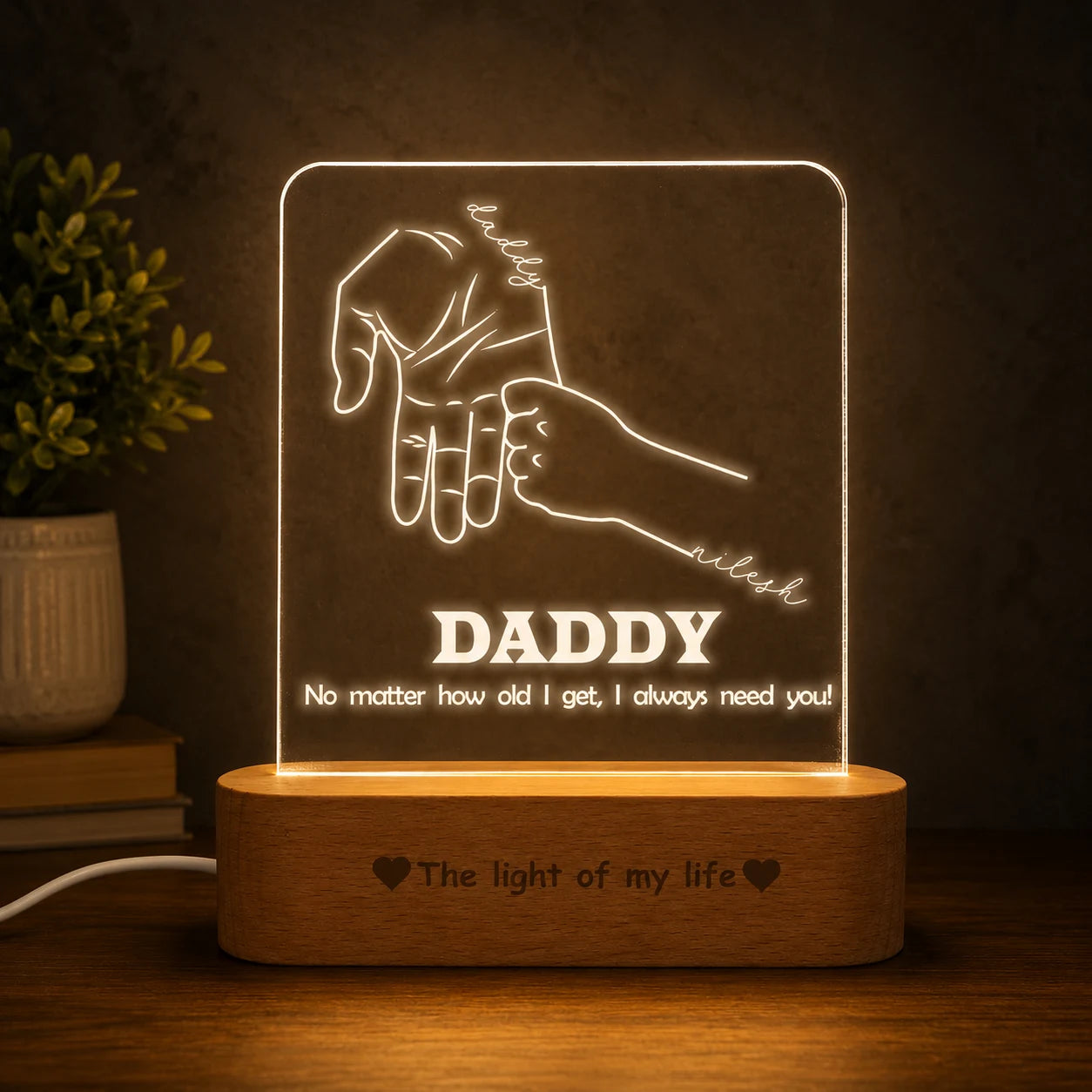 Nurturing Light: Father's Day Lamp