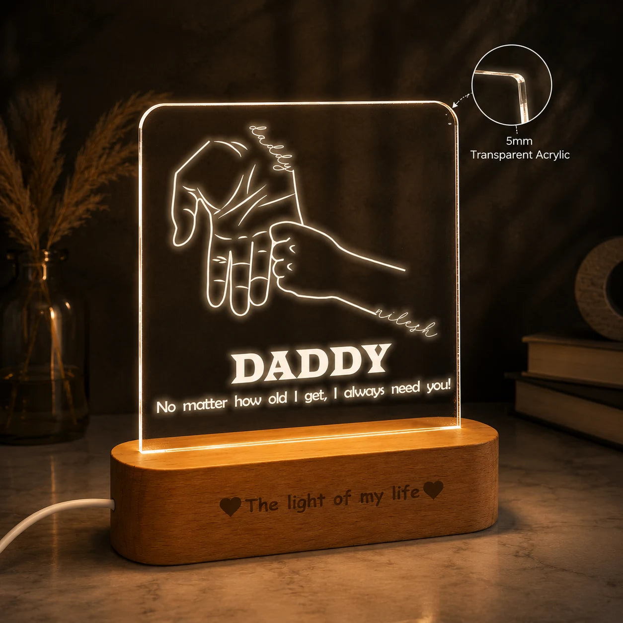 Nurturing Light: Father's Day Lamp