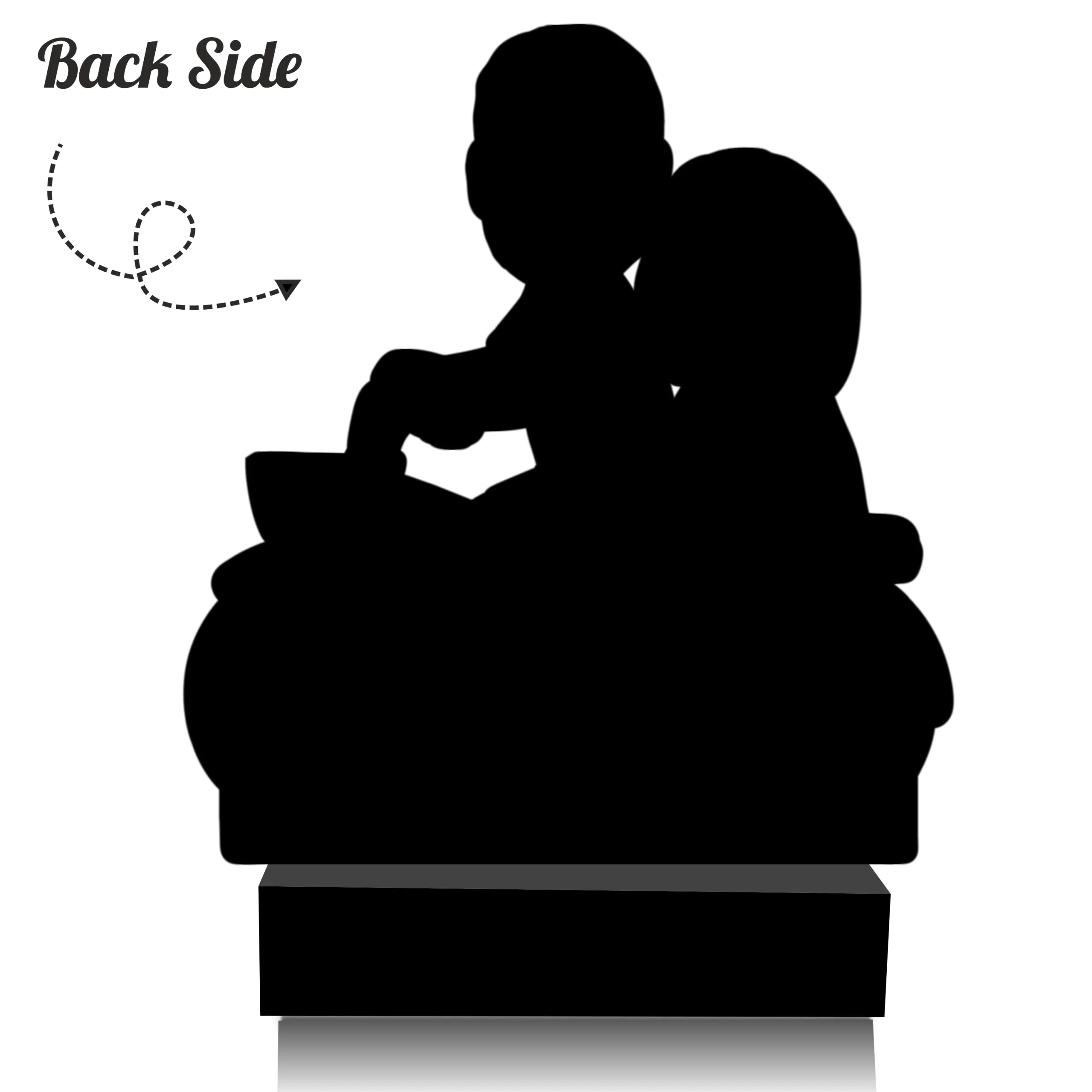 Pedal Bonds – Unique Rakhi Gift for Brother and Sister India | Personalized Bicycle Caricature Standee (6x6")