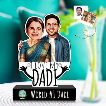 World’s #1 Dadi – Personalized Caricature Gift for Grandma