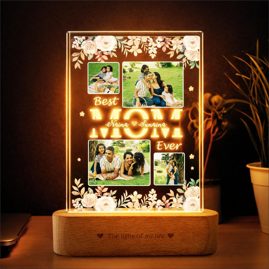 Personalized Photo Lamp for Mom – Family Memories in Light