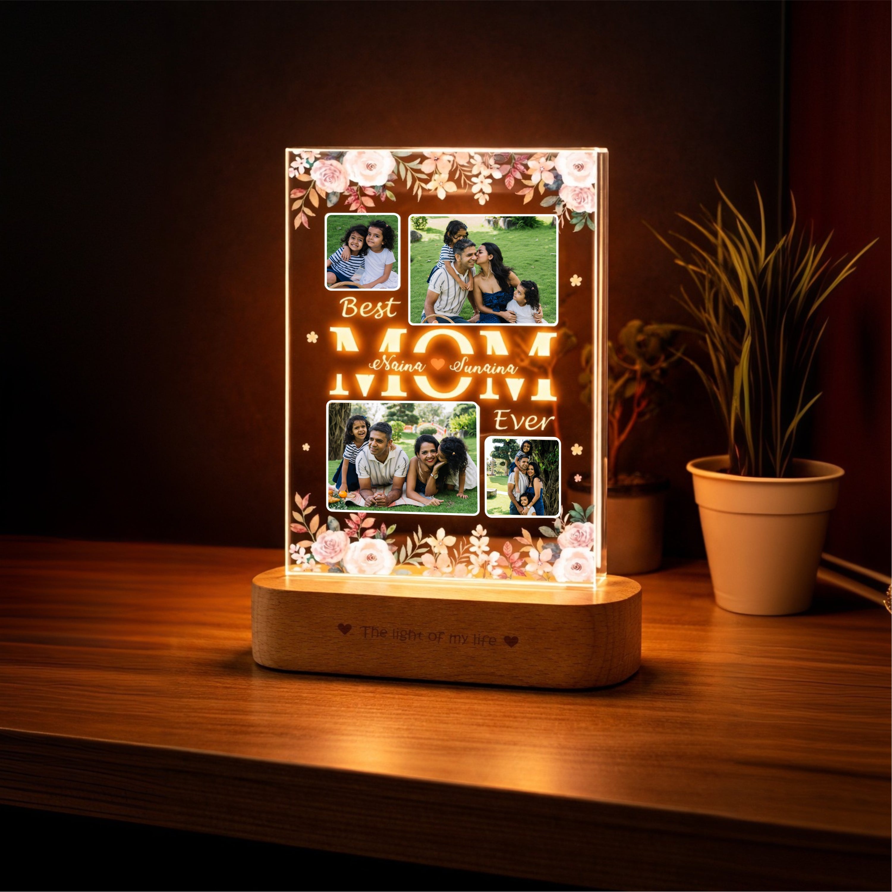 Personalized Photo Lamp for Mom – Family Memories in Light