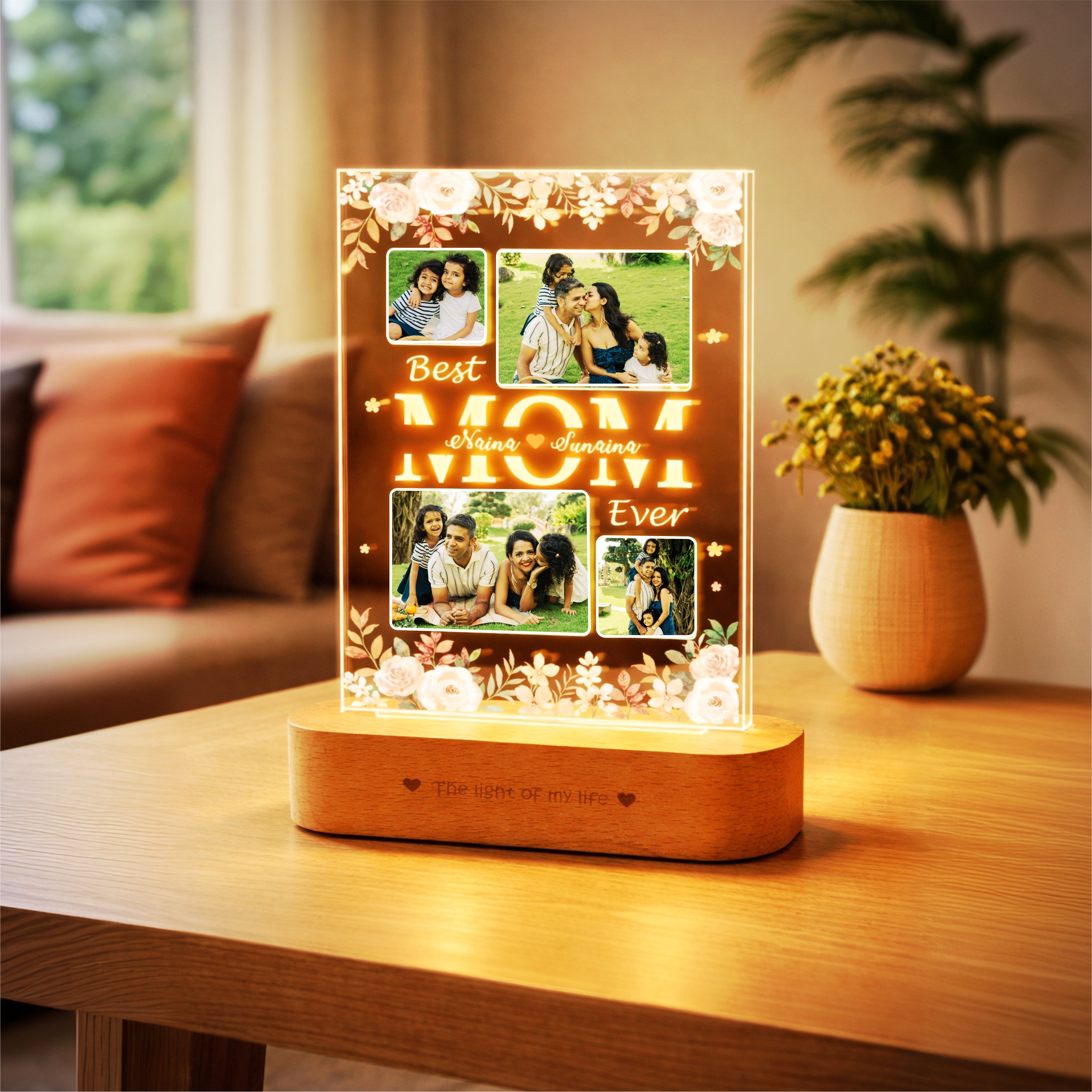 Personalized Photo Lamp for Mom – Family Memories in Light