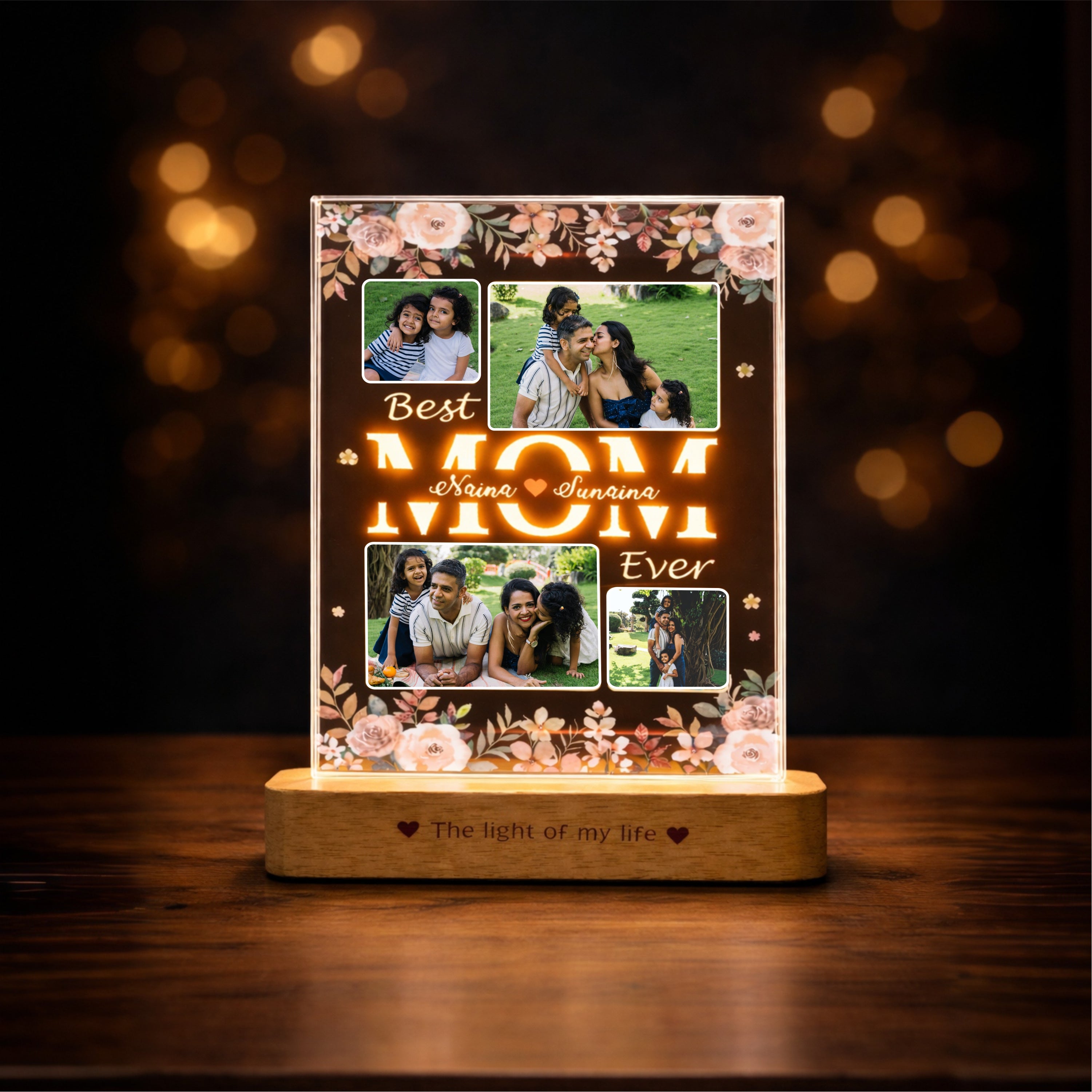 Personalized Photo Lamp for Mom – Family Memories in Light