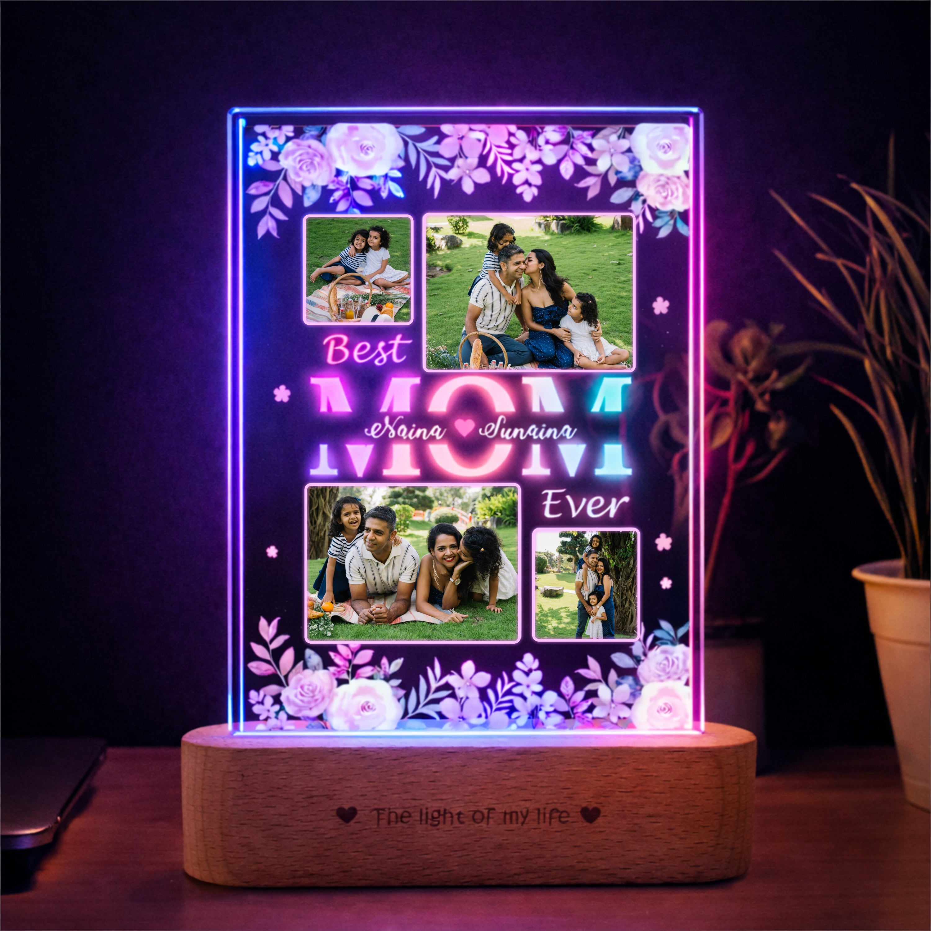 Personalized Photo Lamp for Mom – Family Memories in Light