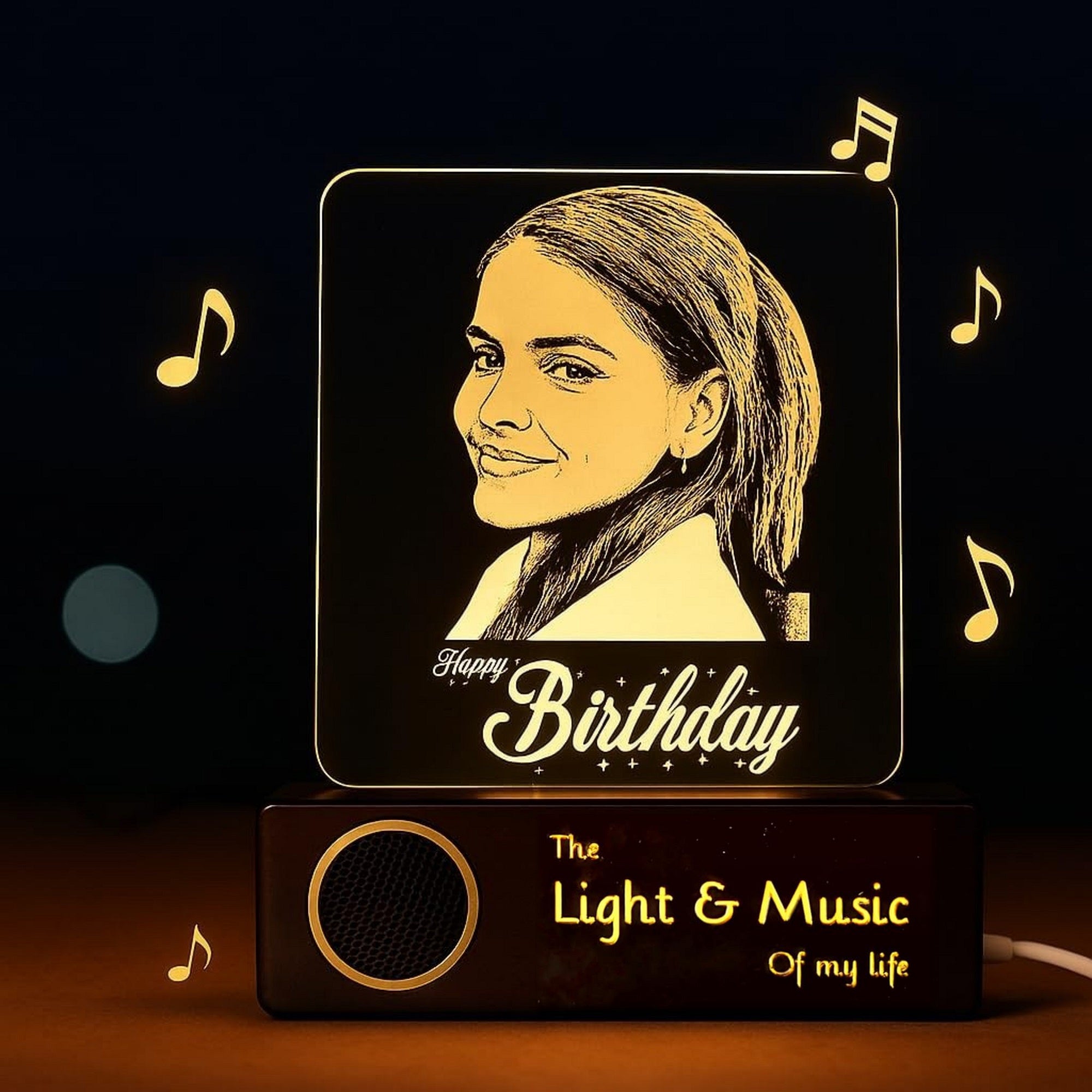 B'day Bliss Photo Lamp - Personalized Gift For Birthdays