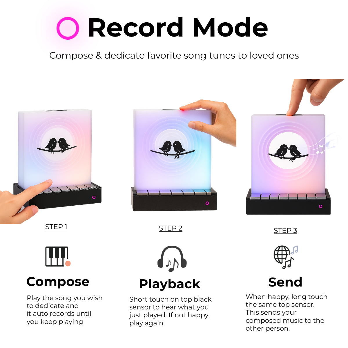 Telepathy Music - Stay Connected Music Lamps (2 Lamps)