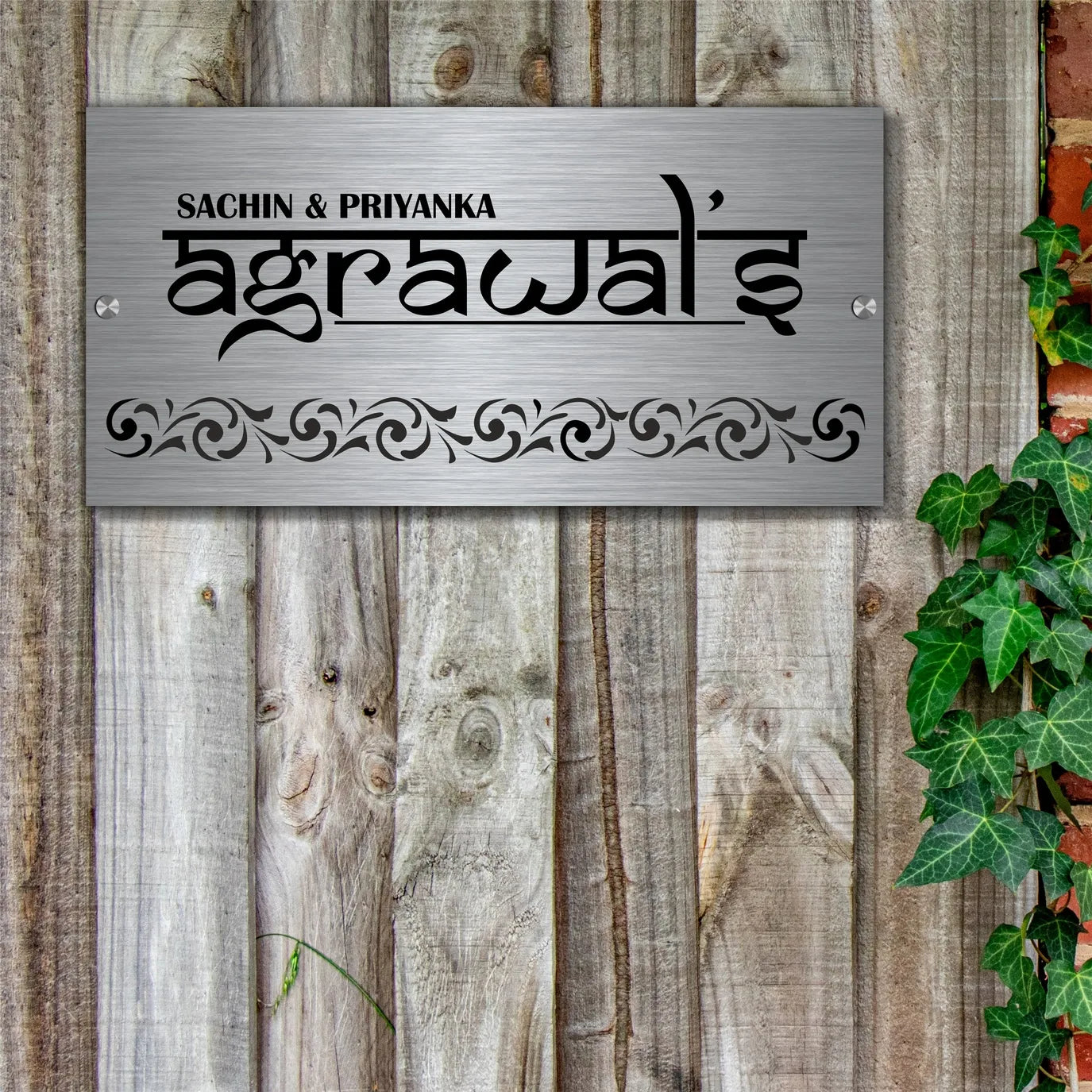 Urban Upanishad" Stainless Steel Name Plate!