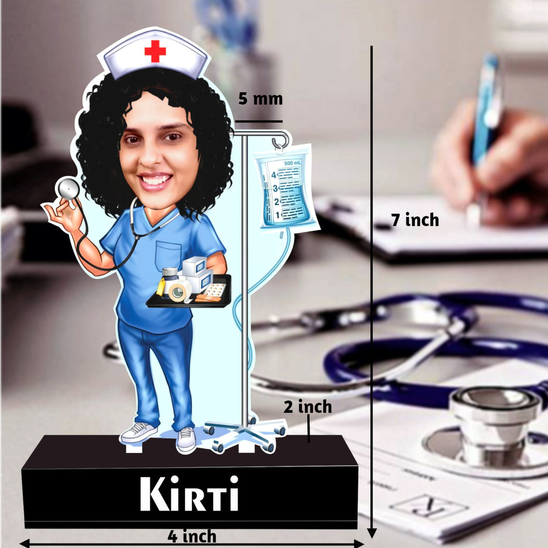 nurse caricature standee