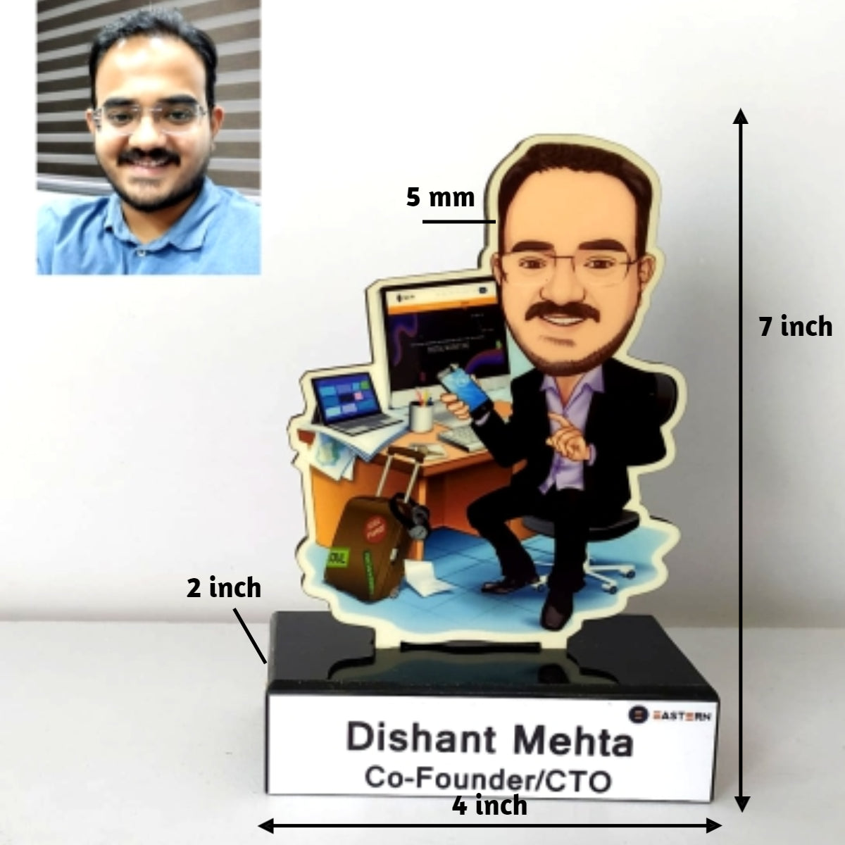 Toony Caricature Standee Unique Corporate Gift for IT Employees & Boss