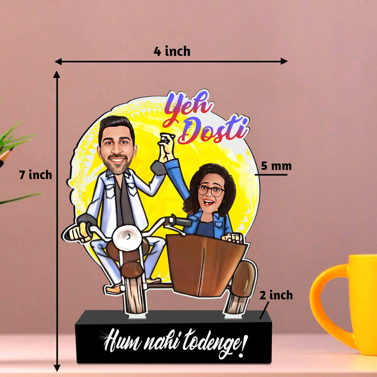 Ye Dosti Caricature - Best Friends Gift