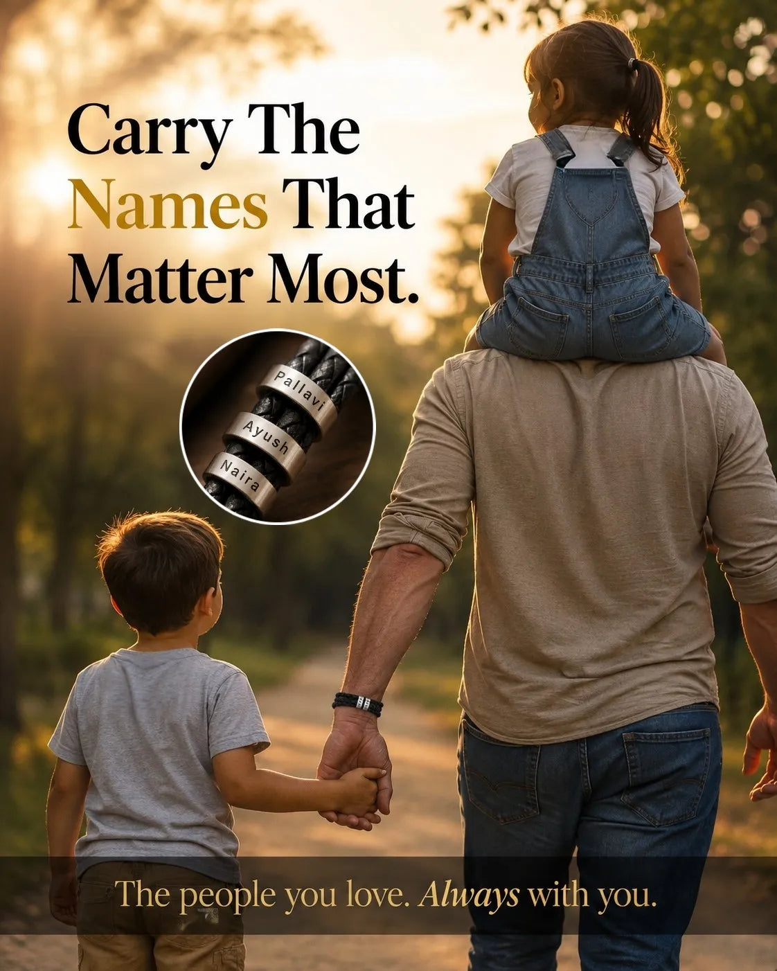 Inner Circle | Personalized Family Name Bracelet for Men