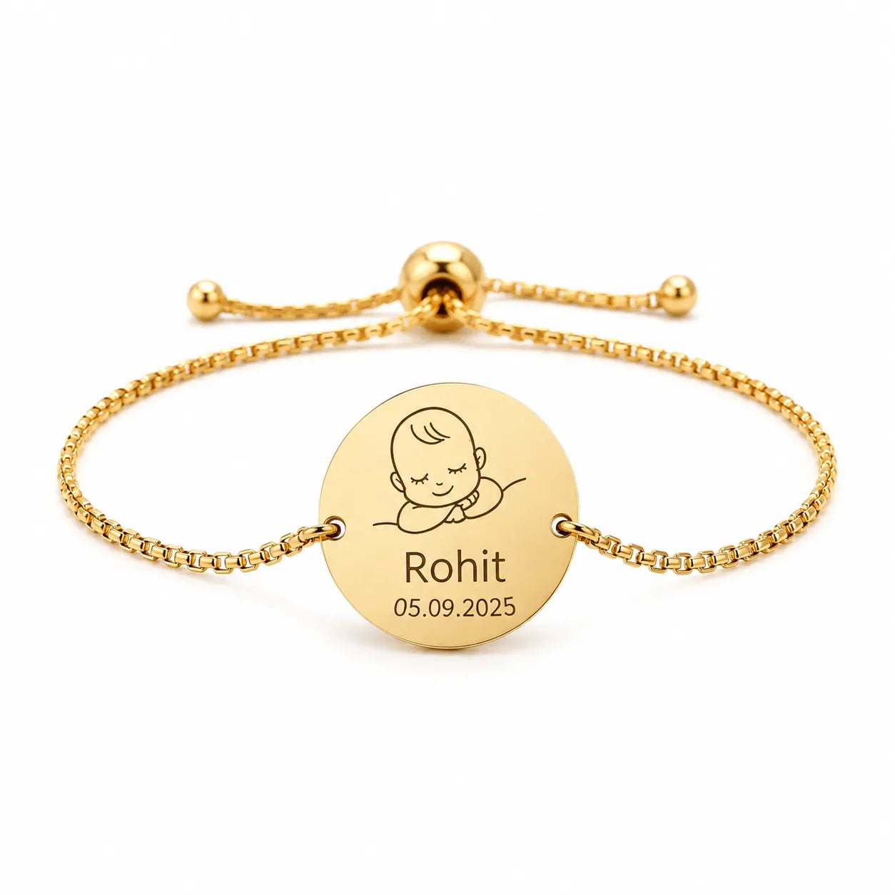 My Little World- Personalized Bracelet | Gift for New Mom | Waterproof Stainless Steel