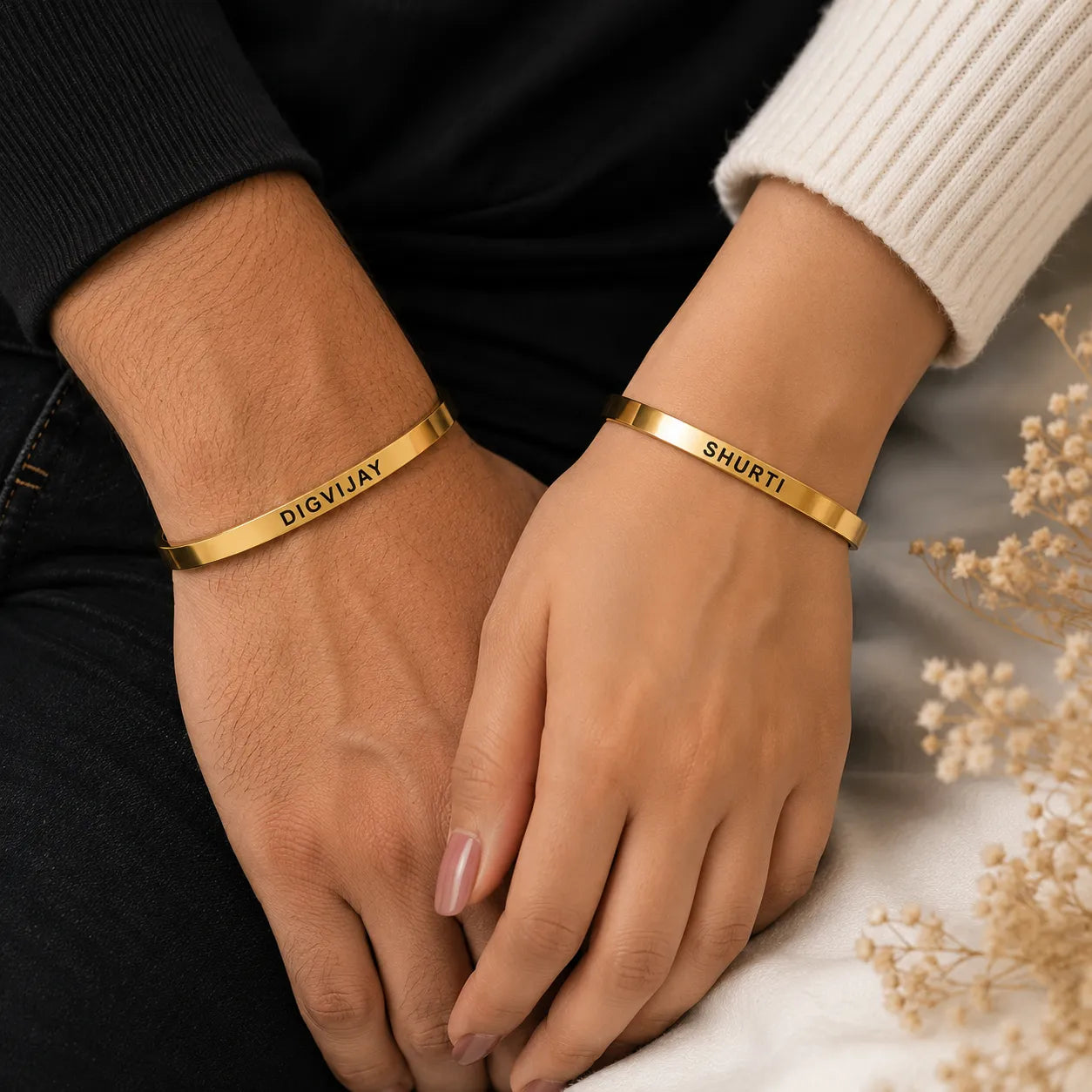 Legacy- Personalized Name Kada for Men | Custom Engraved Stainless Steel Bracelet | Waterproof | Gift for Boyfriend, Husband, Brother & Dad