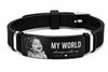 His World Personalized Photo Bracelet for Men | Gift for Husband, Boyfriend or Dad