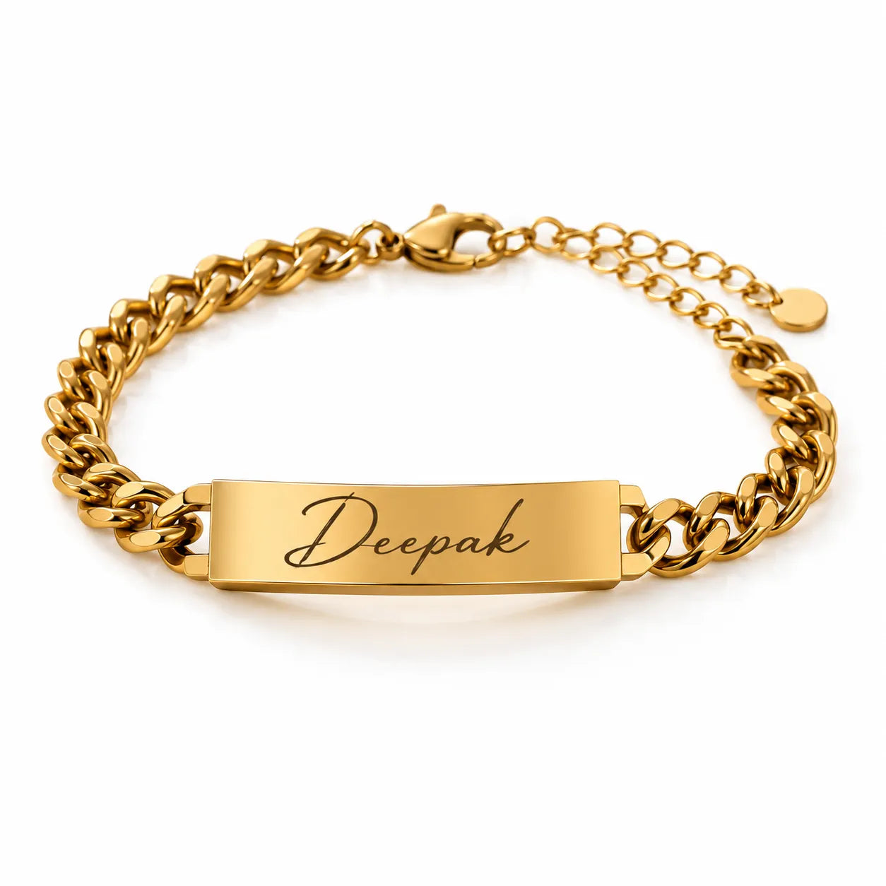 Signature Personalized Name Bracelet for Men | Custom Name Bracelet in Signature Font | Stainless Steel | Waterproof | Gift for Boyfriend, Husband, Brother & Dad