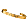 Personalized Brass Kada for Men – Custom Name Engraved Cuff Bracelet | Gift for Men