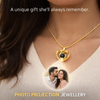 Zoci Voci Orbit Photo Necklace for Women – Hidden Picture Inside | Photo Projection Necklace in Waterproof Stainless Steel | Gift for Wife & Girlfriend