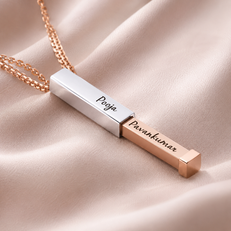 Better Half Personalized Hidden Name Necklace | Custom Gift for Wife & Girlfriend