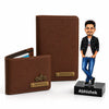 Raksha Bandhan Gift for Brother | Personalized Wallet, Diary & Caricature Gift Set